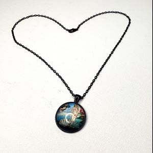 Botticelli's Birth of Venus Painting Necklace NWOT